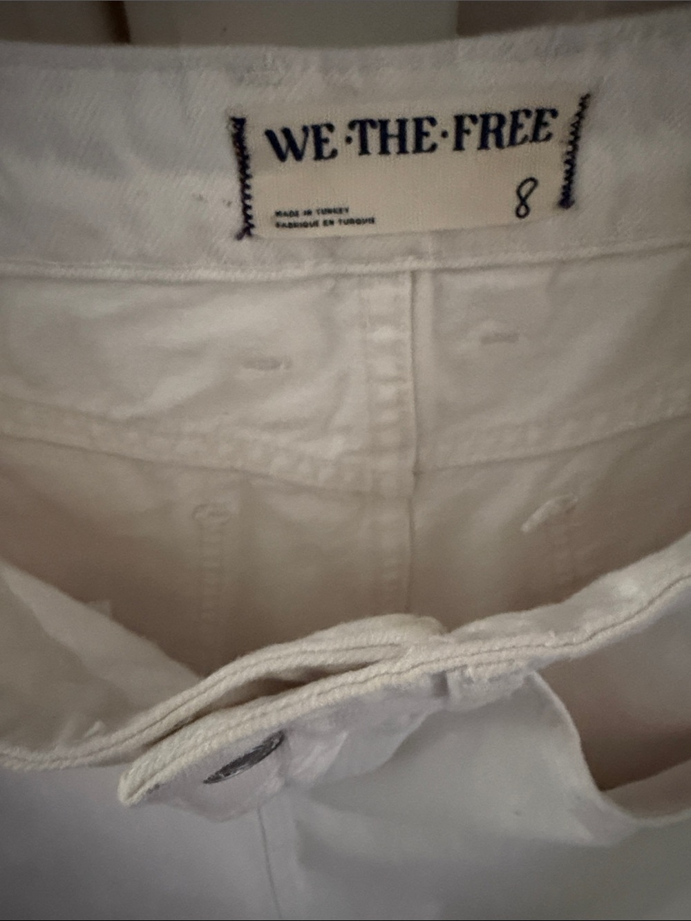 FREE PEOPLE We-The-Free White Denim Maxi Skirt, NWOT , size 8 - Picture 9 of 10